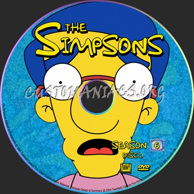 The Simpsons dvd label