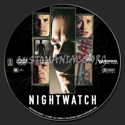 Nightwatch (1997) dvd label