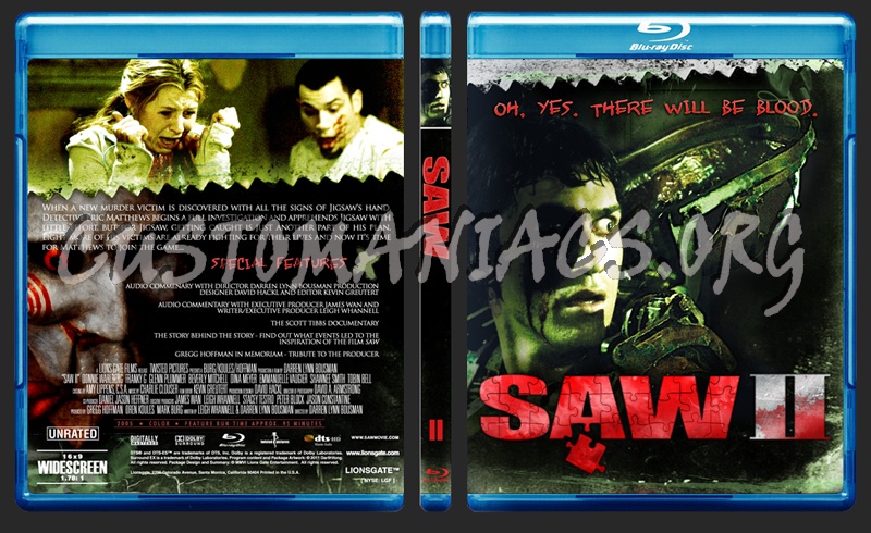 Saw II blu-ray cover