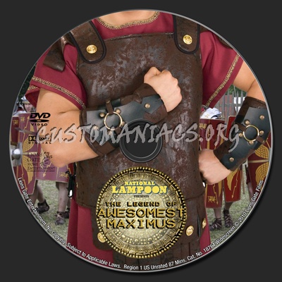 National Lampoon's the Legend of Awesomest Maximus dvd label
