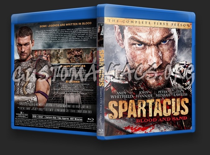 Spartacus Blood & Sand Season 1 blu-ray cover