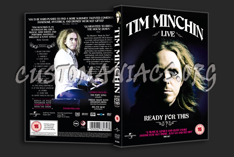 Tim Minchin Live: Ready for This dvd cover