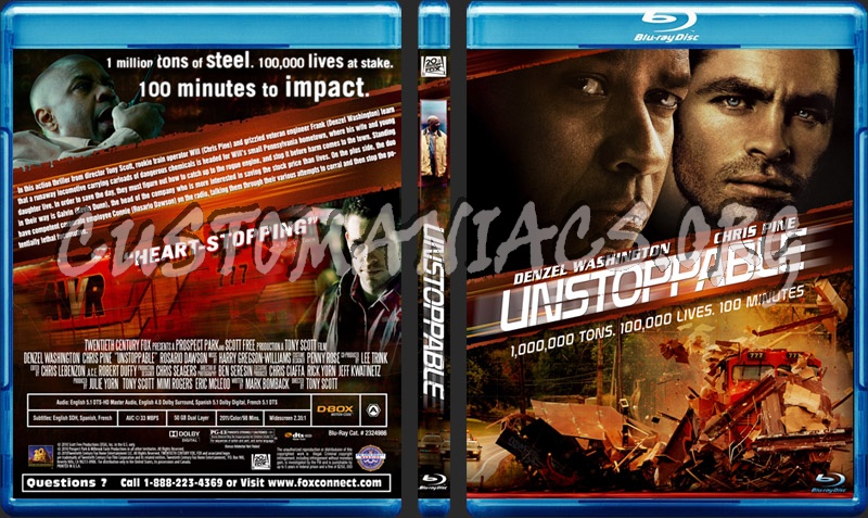 Unstoppable blu-ray cover