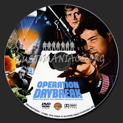 Operation: Daybreak (1975) dvd label