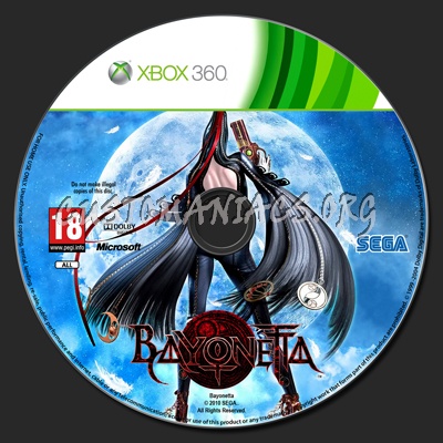 Bayonetta dvd label