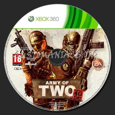 Army of Two: the 40th Day dvd label