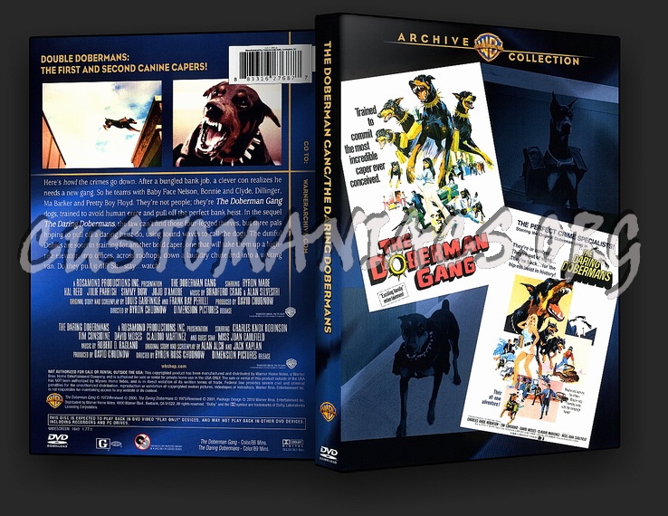 The Doberman Gang The Daring Dobermans dvd cover