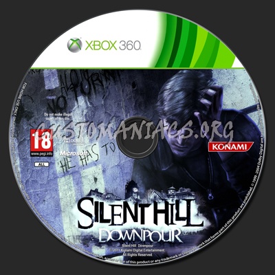 Silent Hill: Downpour dvd label