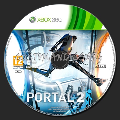 Portal 2 dvd label