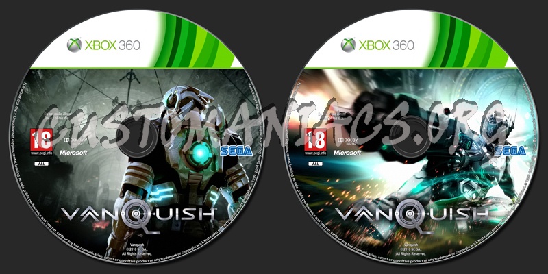 Vanquish dvd label