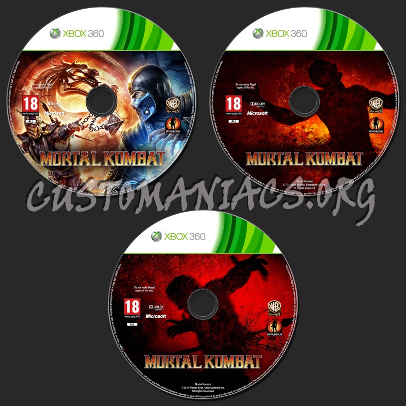 Mortal Kombat dvd label