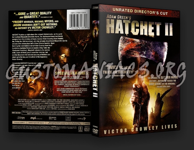 Hatchet 2 dvd cover