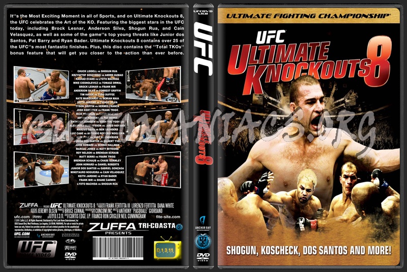 UFC  Ultimate Knockouts 8 dvd cover