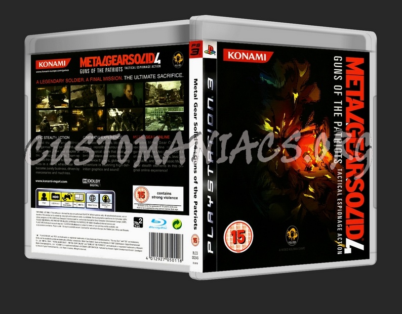 Metal Gear Solid 4 : Guns Of The Patriots dvd cover