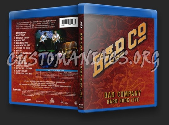 Bad Company - Hard Rock Live blu-ray cover