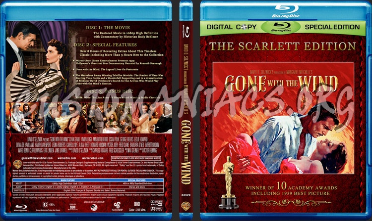 Gone With The Wind blu-ray cover