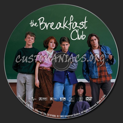 The Breakfast Club dvd label