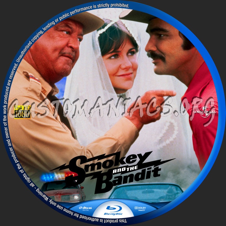 Smokey And The Bandit blu-ray label