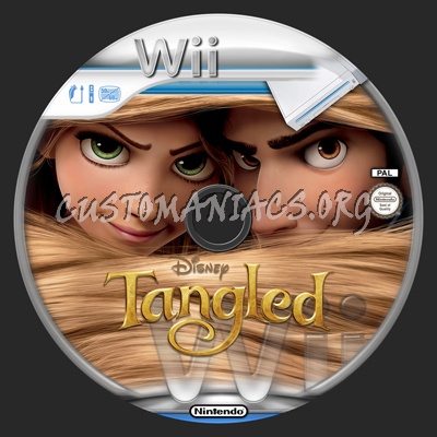 Tangled dvd label