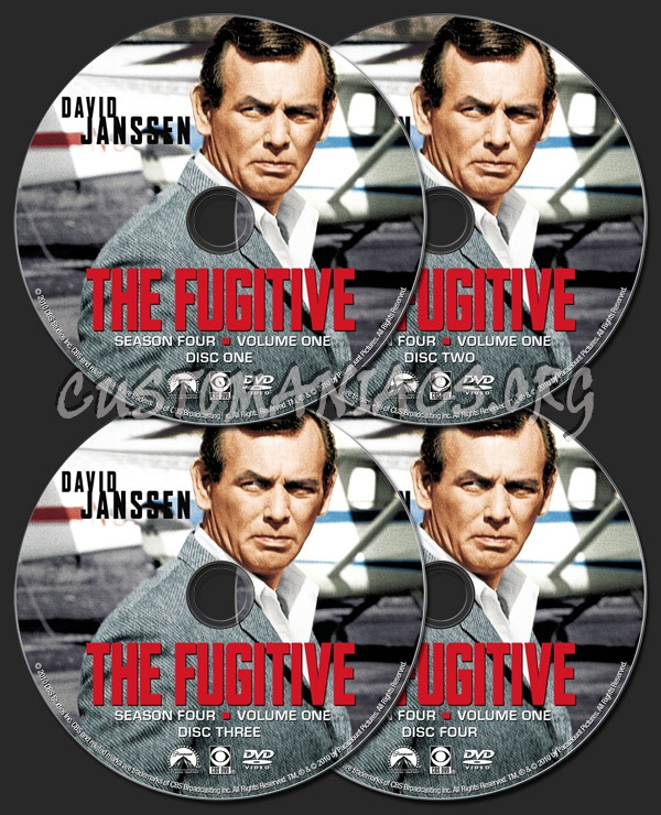 The Fugitive Season 4 Volume 1 dvd label