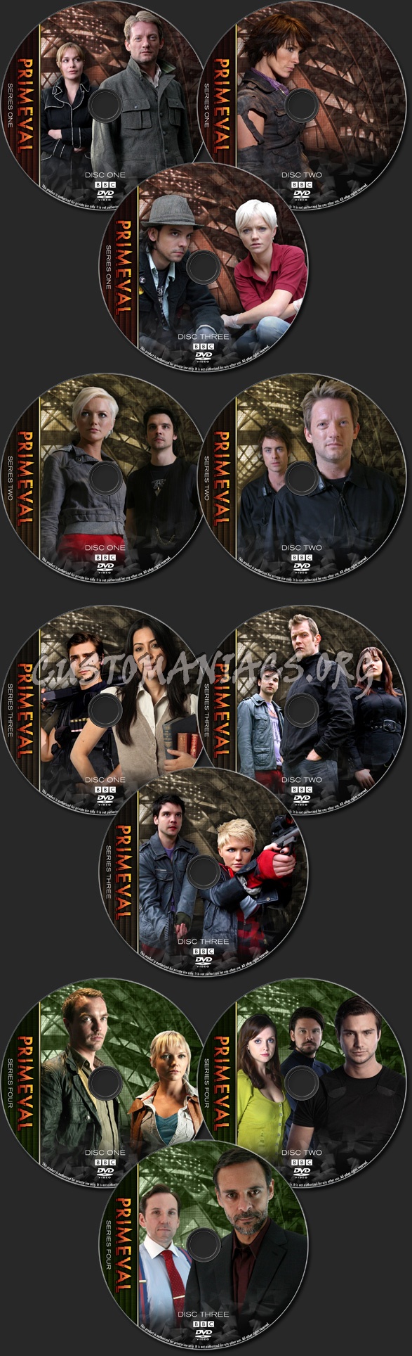 Primeval - TV Collection dvd label
