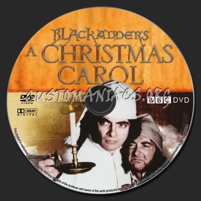 Blackadder's Christmas Carol dvd label
