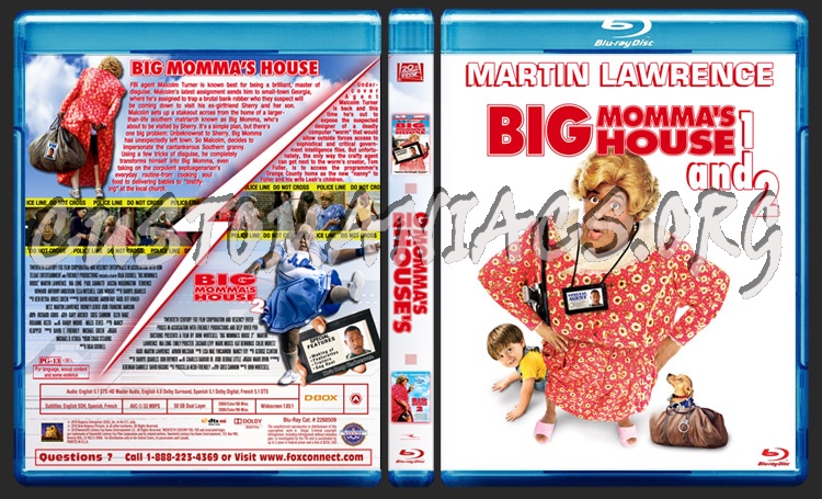 Big Momma's House 1 & 2 blu-ray cover