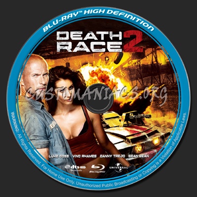 Death Race 2 blu-ray label