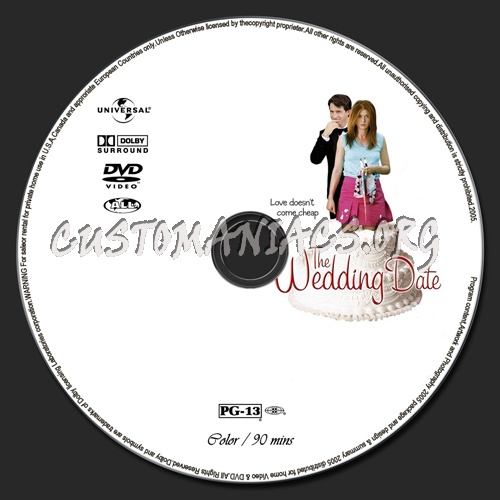 The Wedding Date dvd label