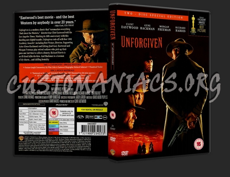 Unforgiven dvd cover