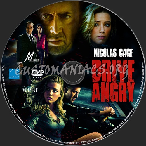 Drive Angry dvd label