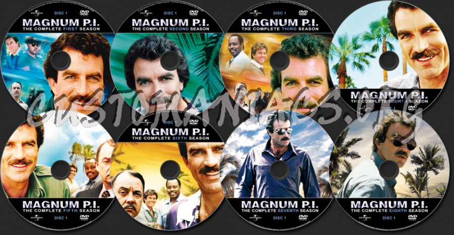 Magnum P.I. dvd label