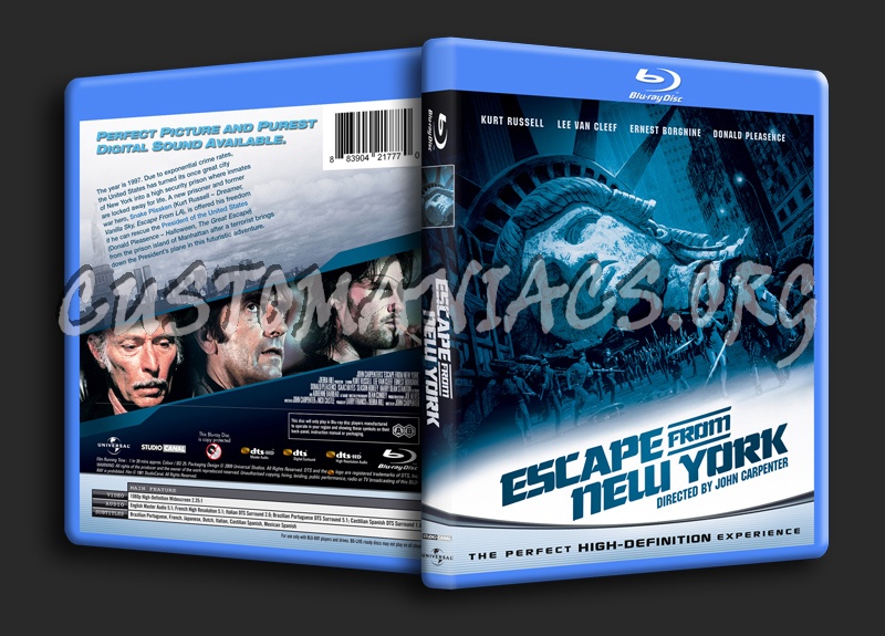 Escape From New York blu-ray cover