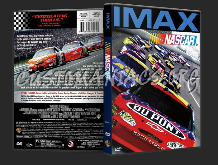 Nascar IMAX dvd cover