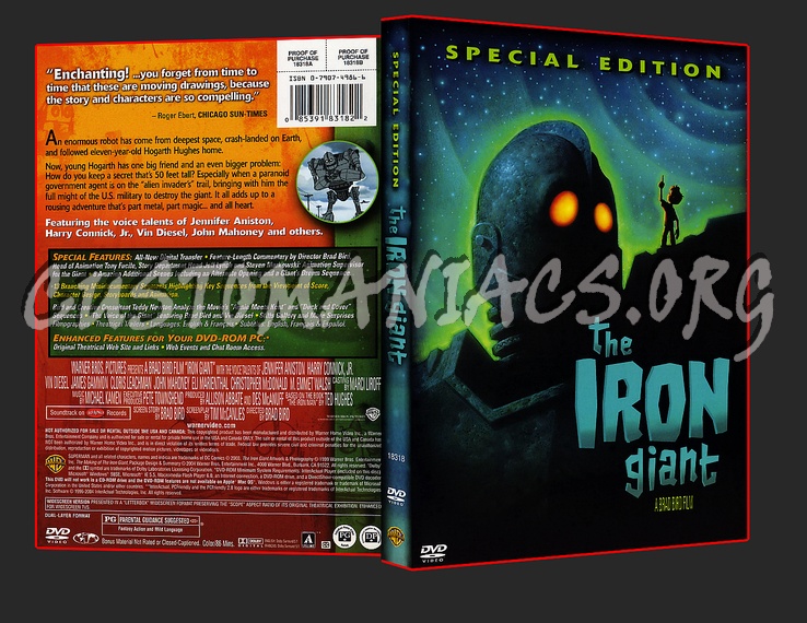 The Iron Giant Special Edition dvd cover