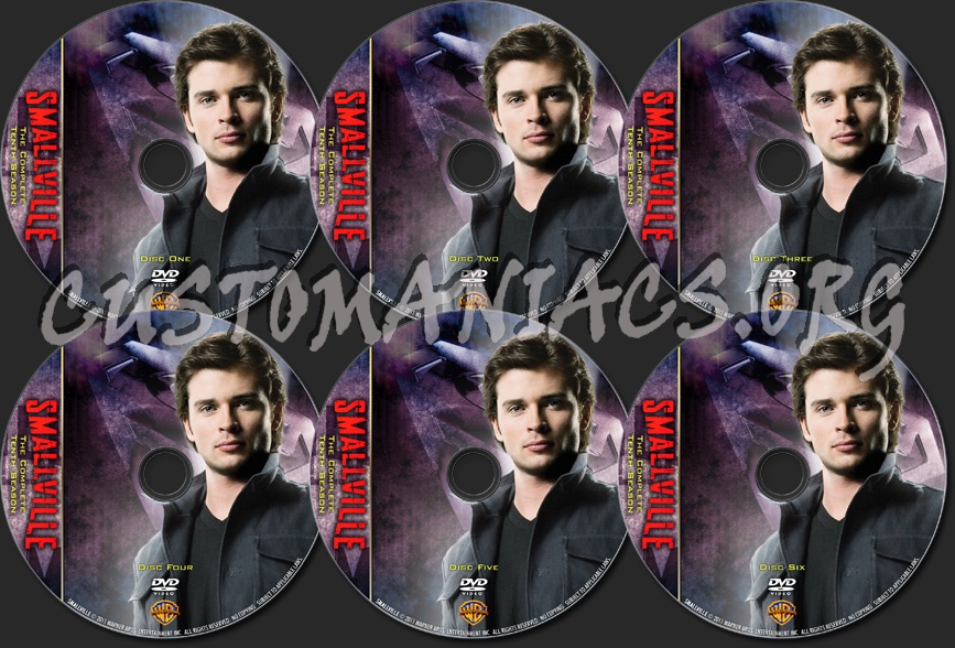 Smallville Season Ten dvd label