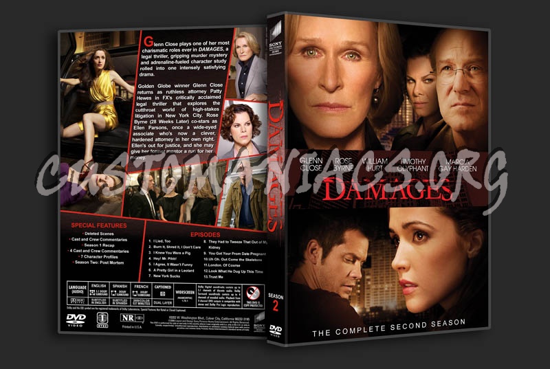 Damages - Seasons 1-3 dvd cover