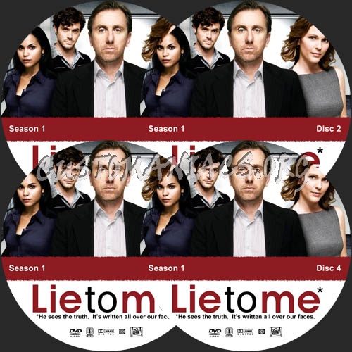 Lie to Me - Season 1 dvd label