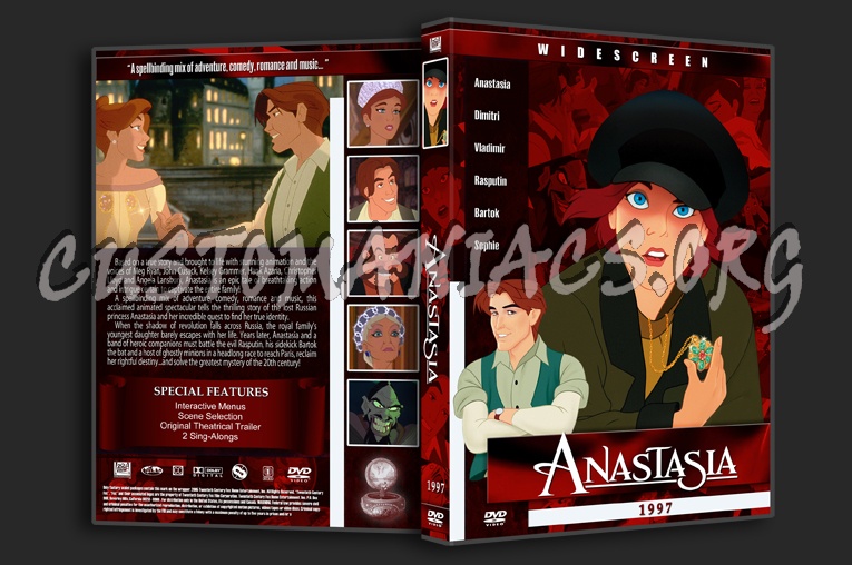 Anastasia - 1997 dvd cover