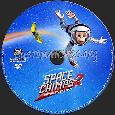 Space Chimps 2 dvd label