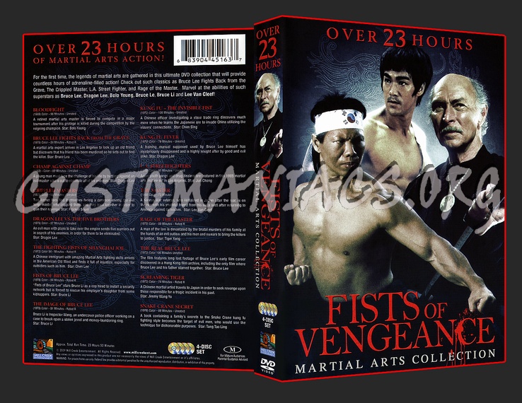 Fists Of Vengeance Martial Arts Collection dvd cover