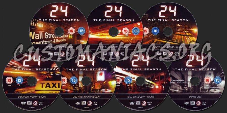 24 Season 8 - The Final Season dvd label