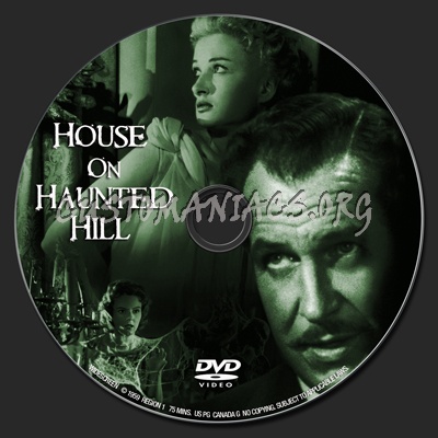 House On Haunted Hill dvd label