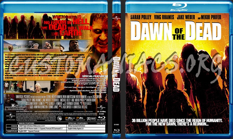 Dawn of the Dead (2004) blu-ray cover