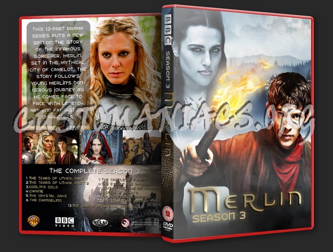 Merlin Season 3 dvd cover