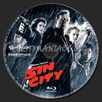 Sin City blu-ray label
