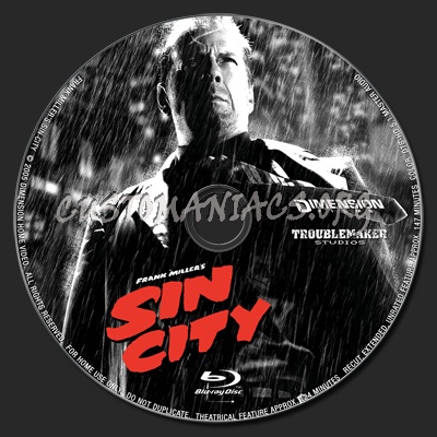 Sin City blu-ray label