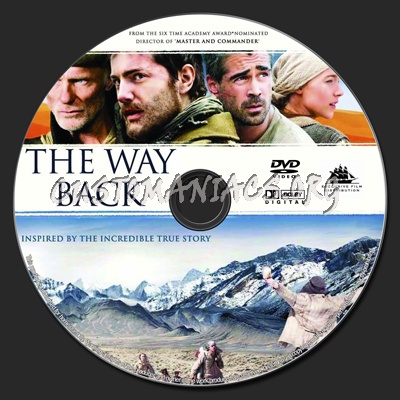 The Way Back dvd label