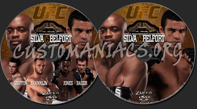 UFC 126 Silva vs. Belfort dvd label