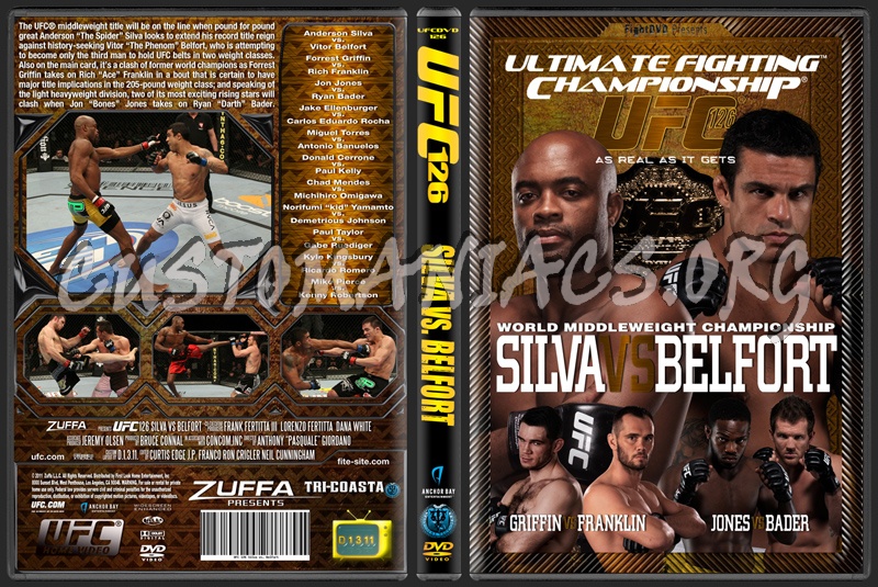 UFC 126 Silva vs. Belfort dvd cover